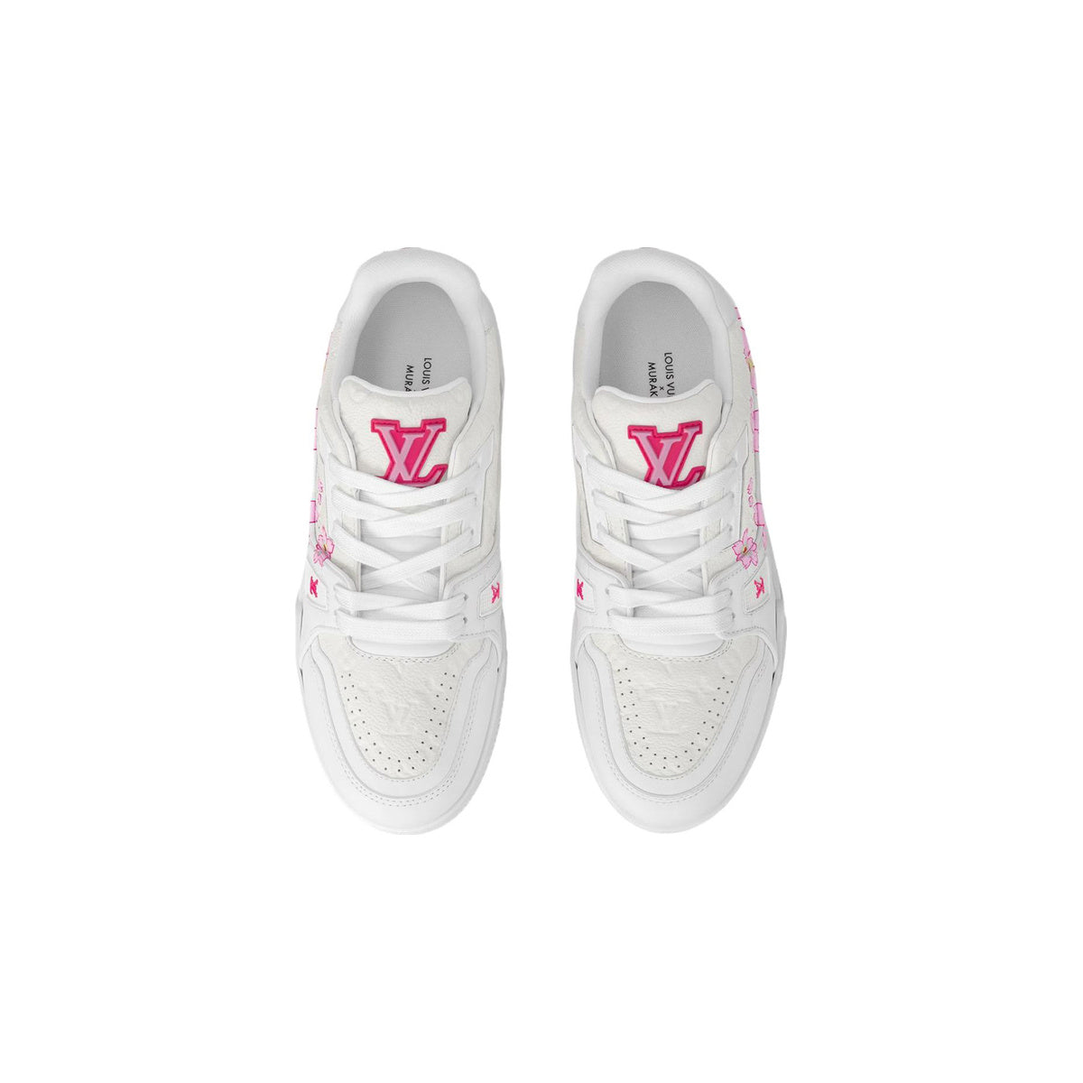 Louis Vuitton × Takashi Murakami Trainer Cherry Blossom Low-Top Sneakers in White – WoUnisex