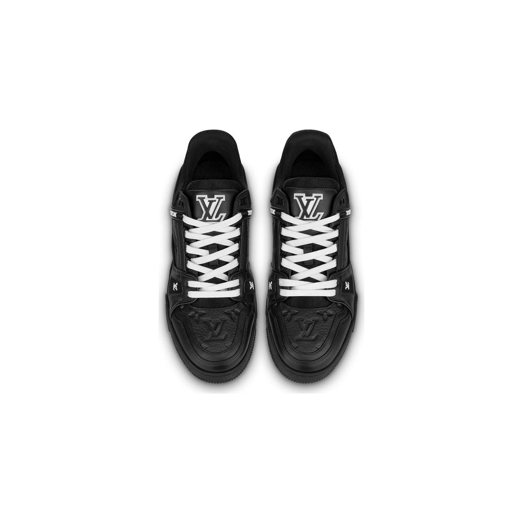 Louis Vuitton Trainer Leather Low-Top Sneakers in Black – Unisex