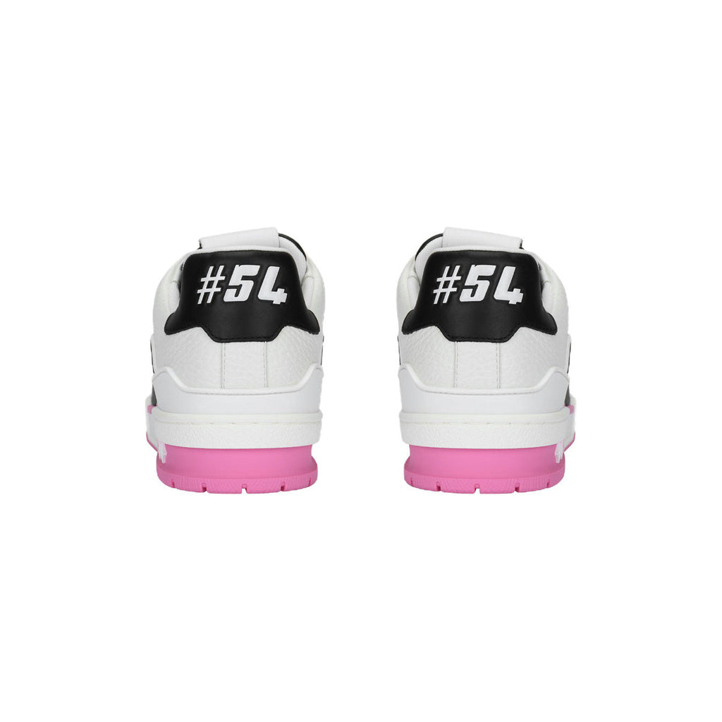 Louis Vuitton Trainer Calf Leather Lace-Up Low-Top Sneakers in Pink – WoUnisex