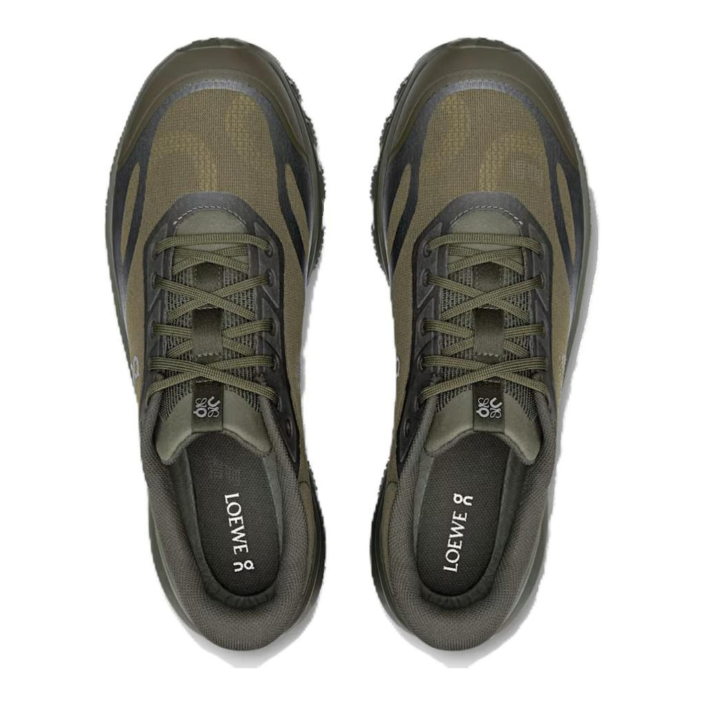 On × LOEWE Cloudventure Unisex Trail Lifestyle Sneakers – Olive | Olive