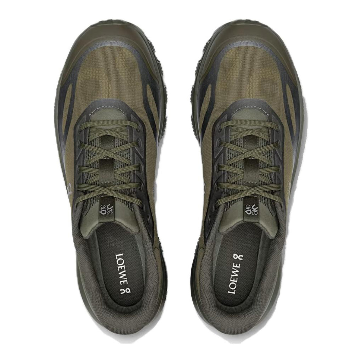 On × LOEWE Cloudventure Unisex Trail Lifestyle Sneakers – Olive | Olive