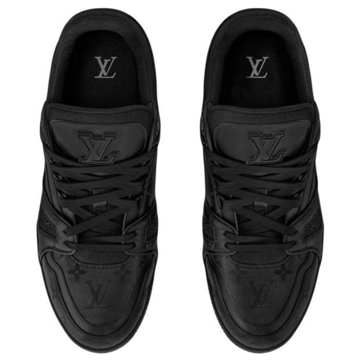 Louis Vuitton Trainer Lace-Up Low-Top Sneakers in Black – Unisex