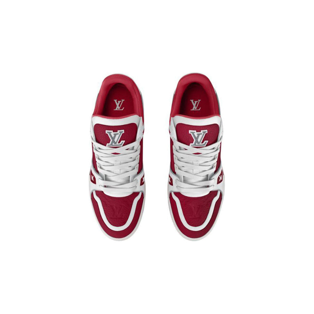 Louis Vuitton Trainer Calf Leather Low-Top Sneakers in Red – Unisex