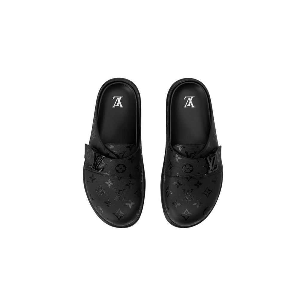 Louis Vuitton Easy Calf Leather Slip-On Mule in Black – Unisex