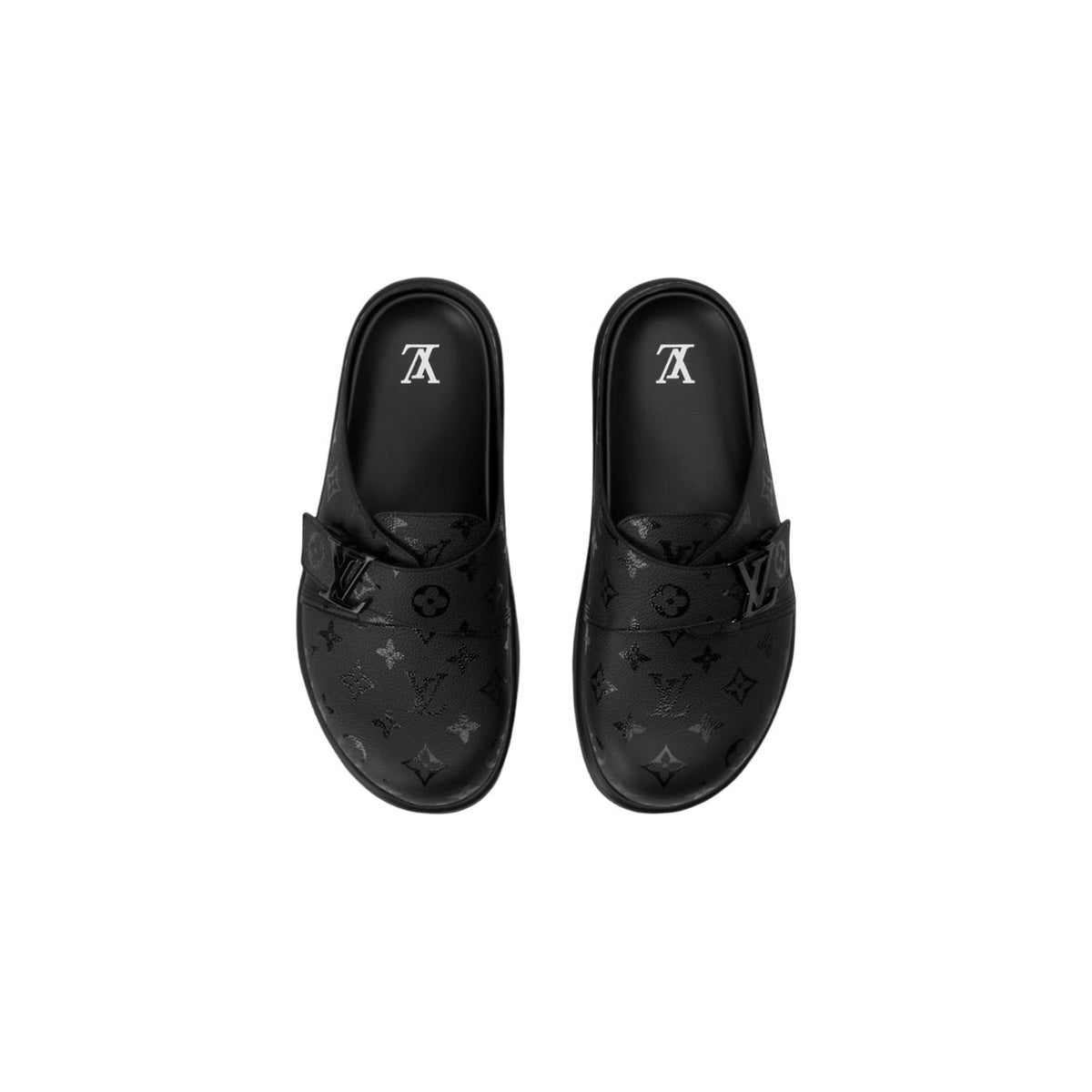 Louis Vuitton Easy Calf Leather Slip-On Mule in Black – Unisex