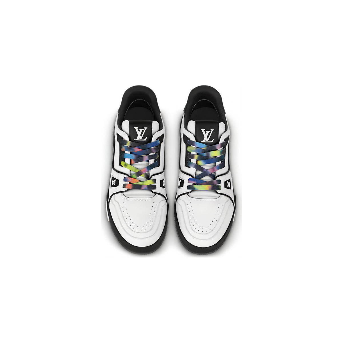 Louis Vuitton Trainer Calf Leather Low-Top Sneakers in White & Black – Unisex