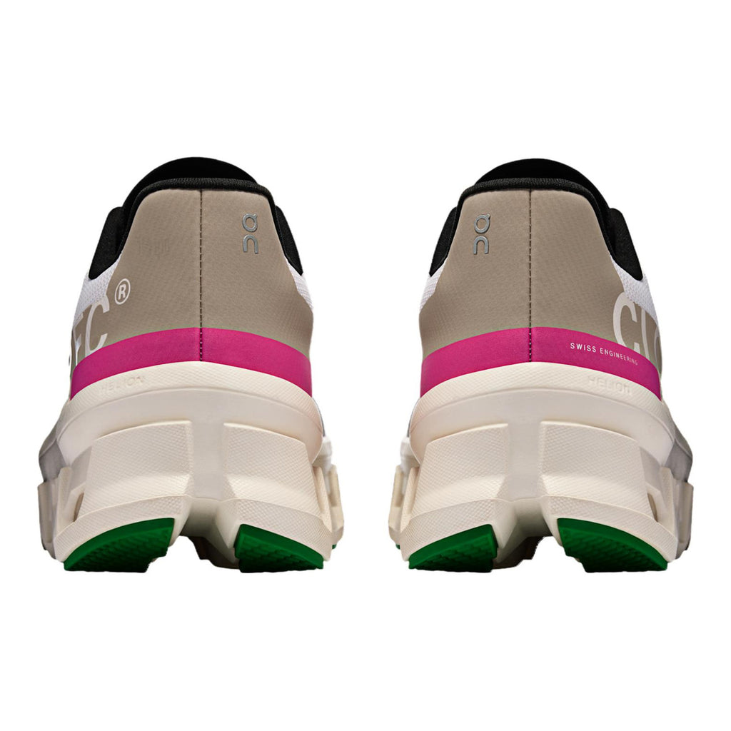 On Cloudmonster Unisex Running Shoes – Pearl | Fuchsia