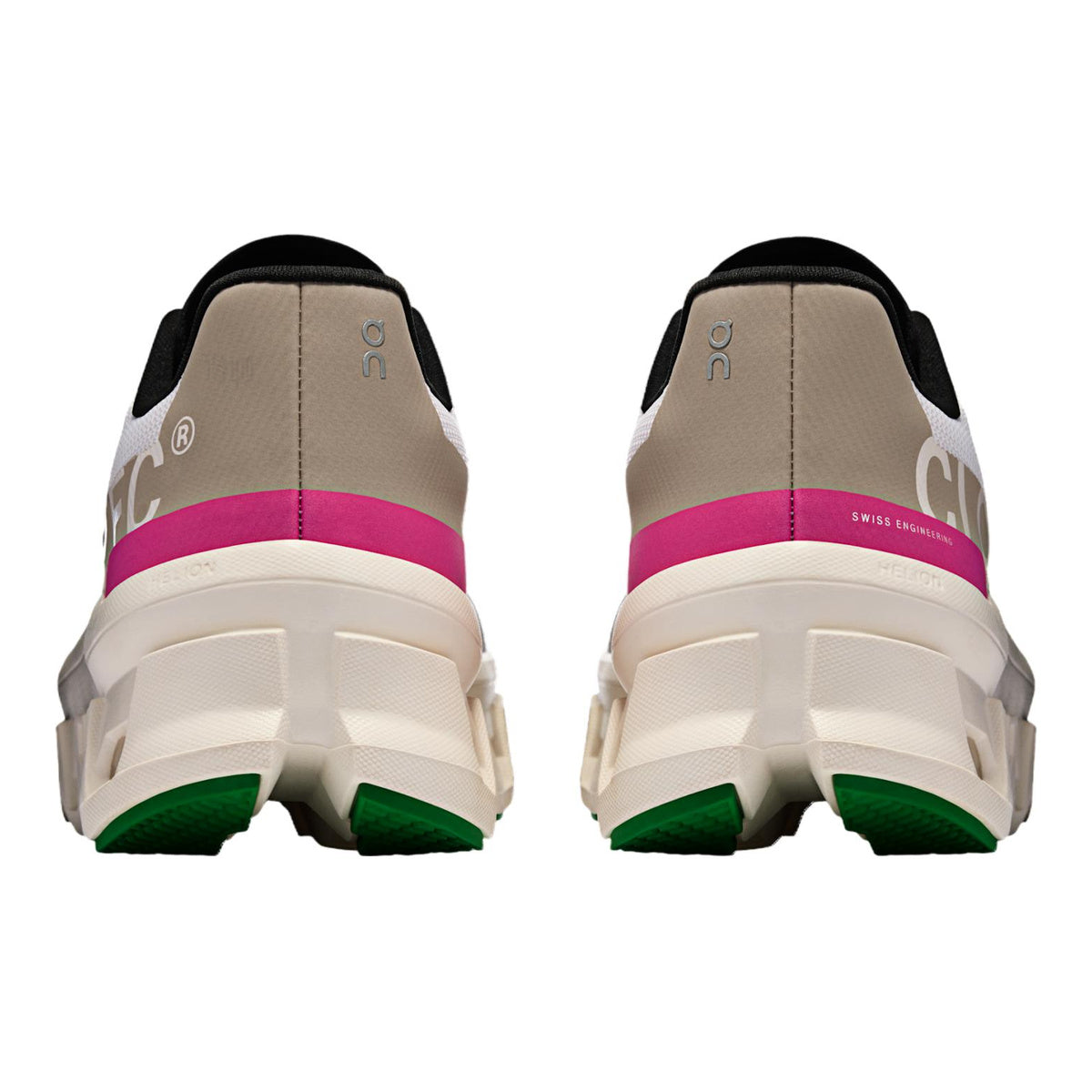 On Cloudmonster Unisex Running Shoes – Pearl | Fuchsia