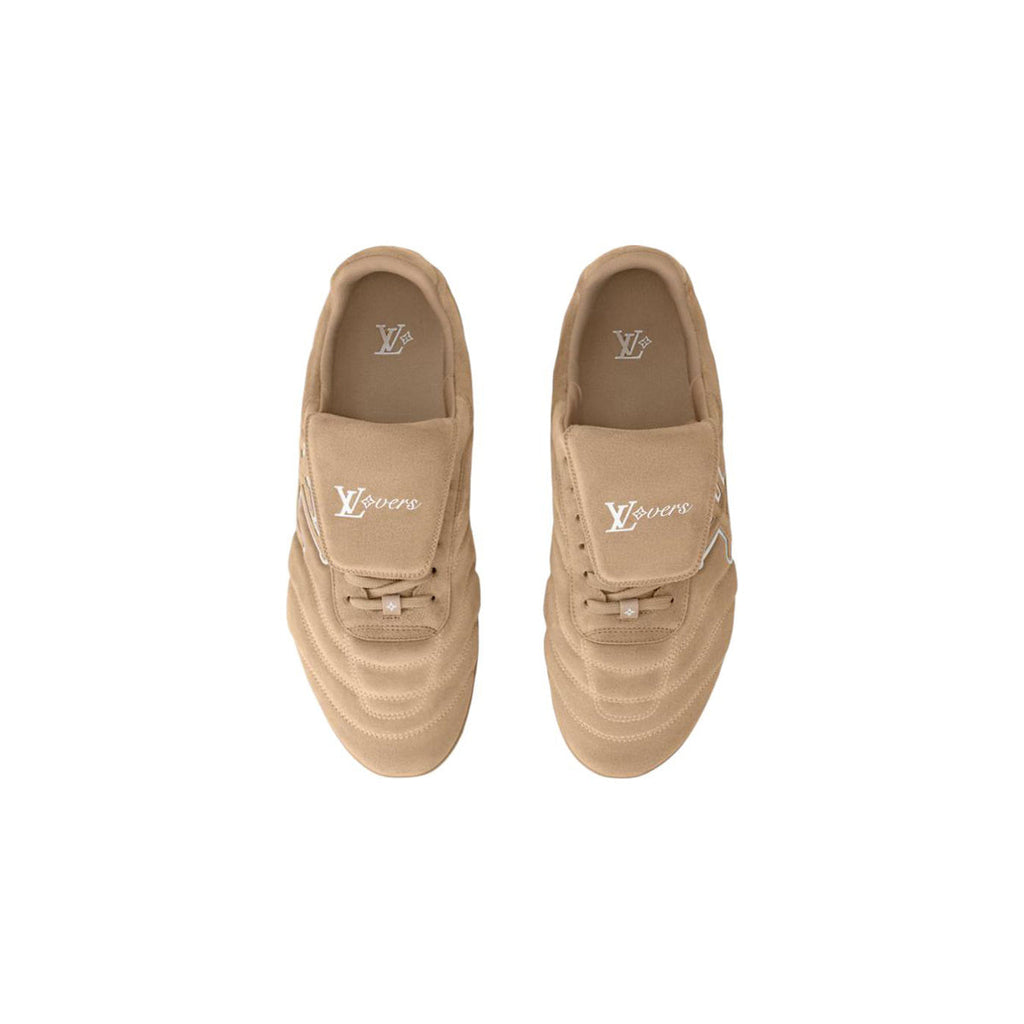 Louis Vuitton Footprint Soccer Leather & Suede Low-Top Lifestyle Sneakers in Brown – Unisex