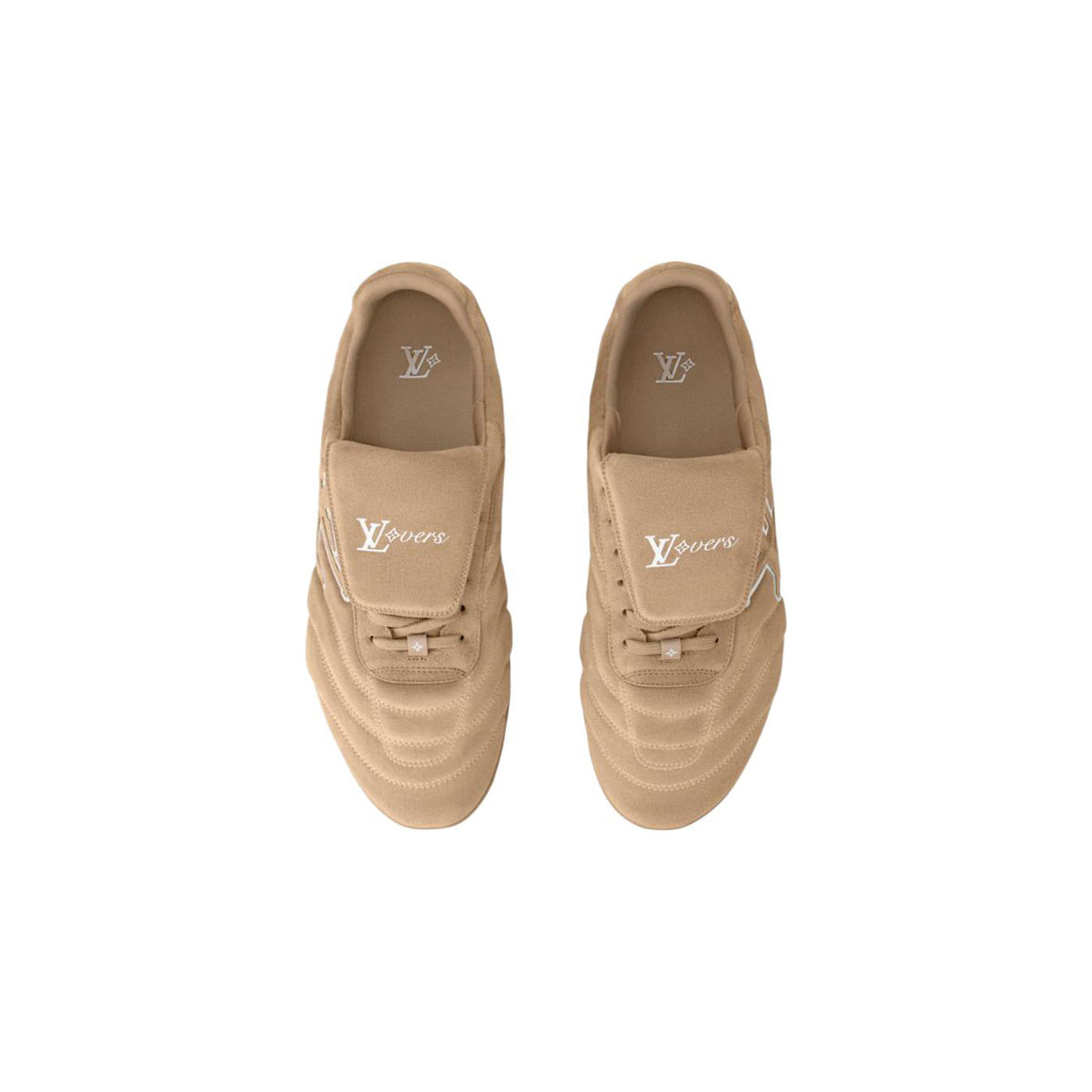 Louis Vuitton Footprint Soccer Leather & Suede Low-Top Lifestyle Sneakers in Brown – Unisex