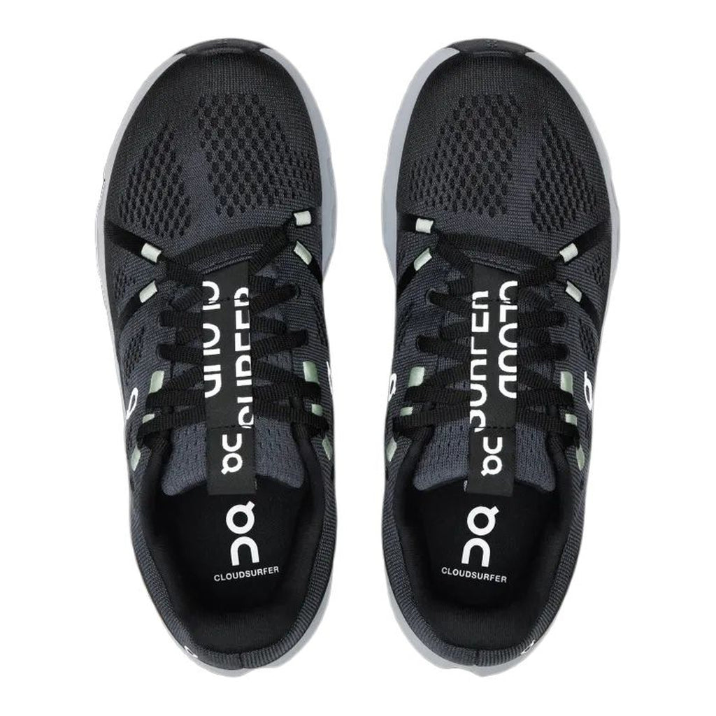 On Cloudsurfer Running Shoes – Black | Frost