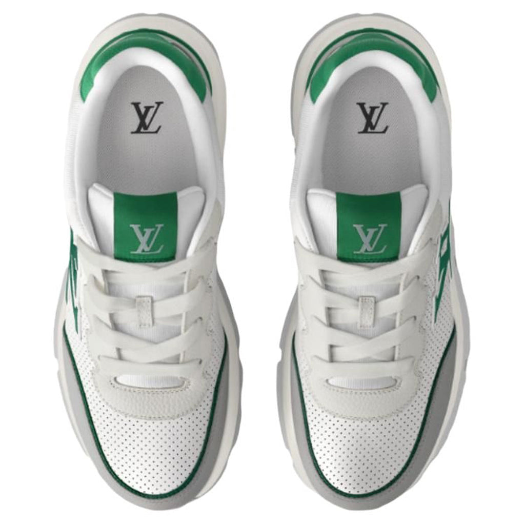 Louis Vuitton Classic Leather Lace-Up Low-Top Casual Sneakers in White – Unisex