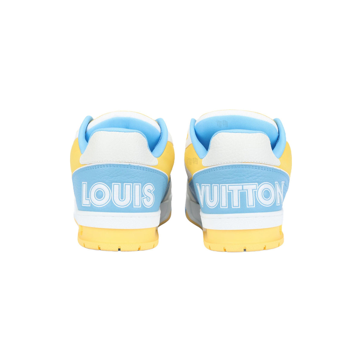 Louis Vuitton Trainer Perforated Embossed Calf Leather Low-Top Sneakers in Blue – Unisex