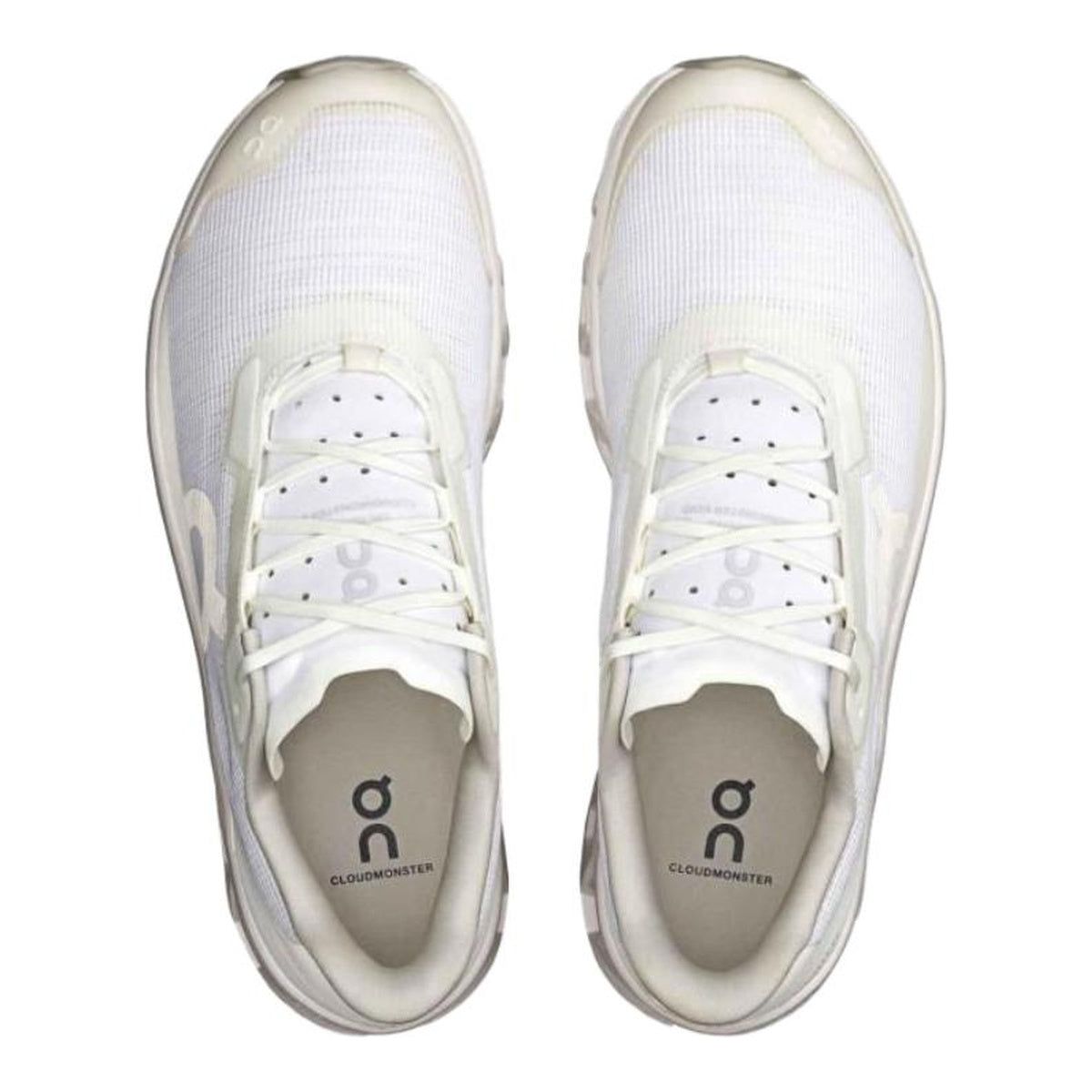 On Cloudmonster Unisex Marathon Running Shoes – All White