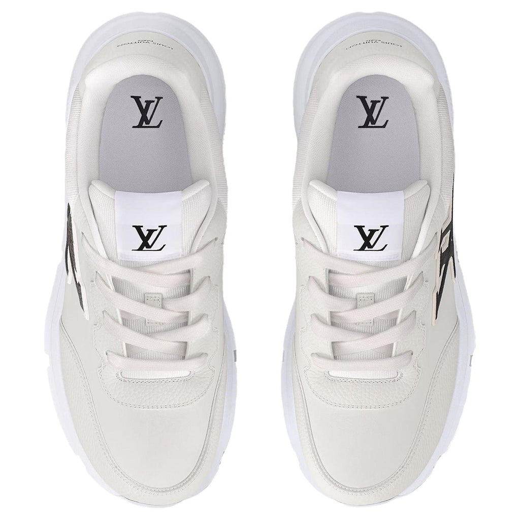 Louis Vuitton Fall Winter Leather Lace-Up Low-Top Sneakers in White – Unisex