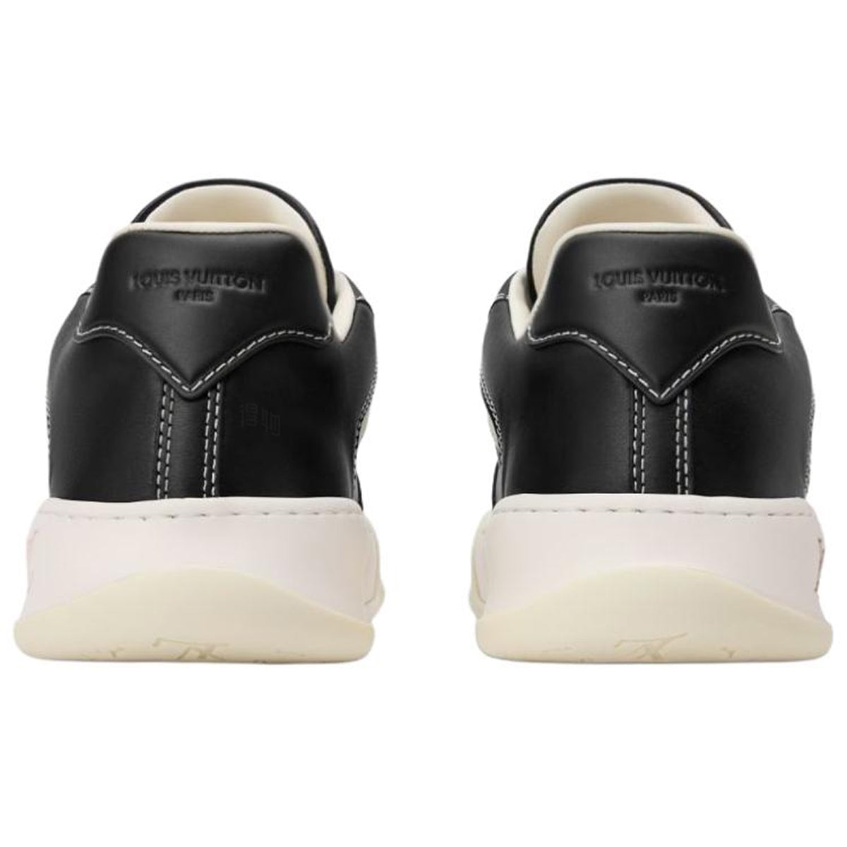 Louis Vuitton Tilted Lace-Up Biscuit-Sole Low-Top Sneakers in Black – Unisex