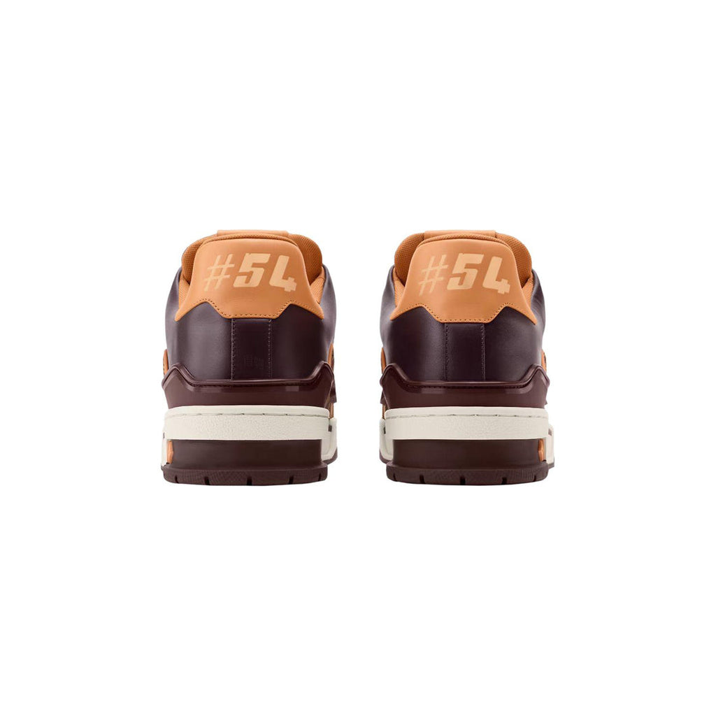 Louis Vuitton Trainer Calf Leather Lace-Up Low-Top Sneakers in Brown – Unisex