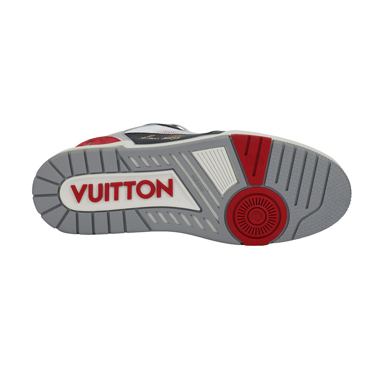 Louis Vuitton Trainer Low-Top Sneakers in Black, Red & White – Unisex