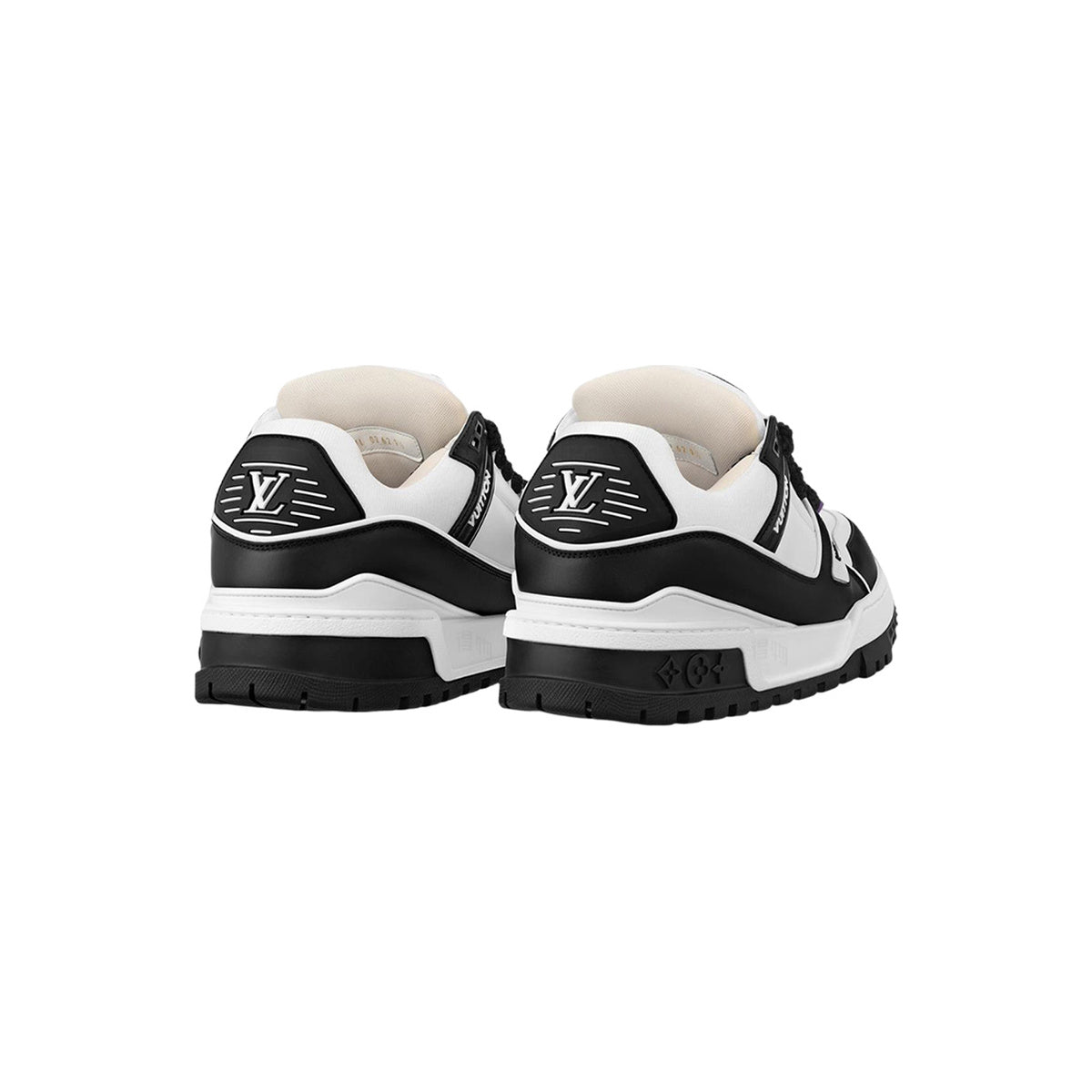 Louis Vuitton Trainer Maxi Oversized Chunky Low-Top Sneakers in White & Black – Unisex