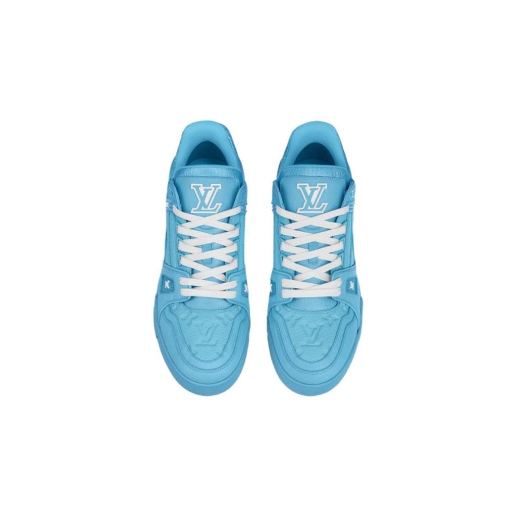 Louis Vuitton Trainer Leather Low-Top Sneakers in Blue – Unisex
