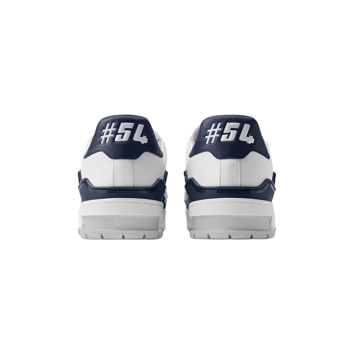 NIGO x Louis Vuitton Trainer FW26 Denim & Leather Low-Top Sneakers in White & Blue – Unisex