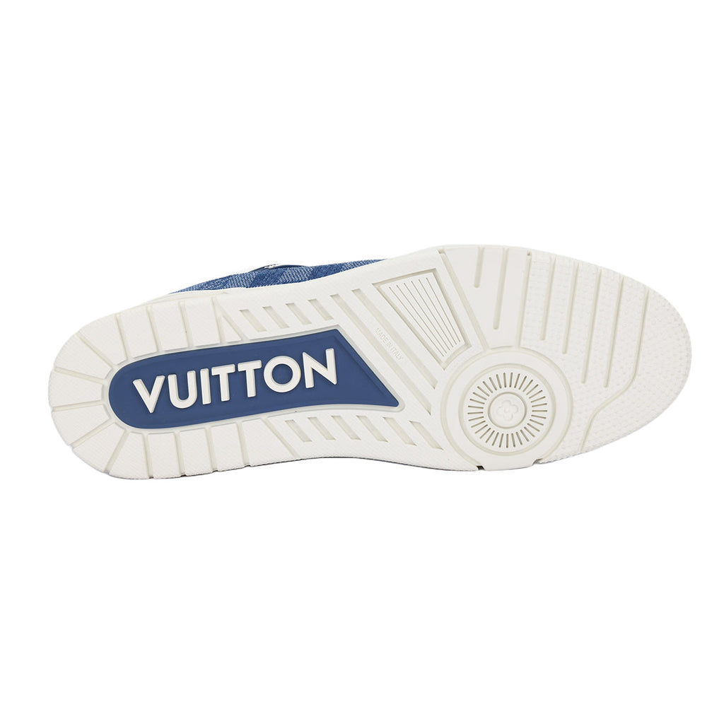 Louis Vuitton LV Trainer Sneaker – Denim Blue Monogram / White