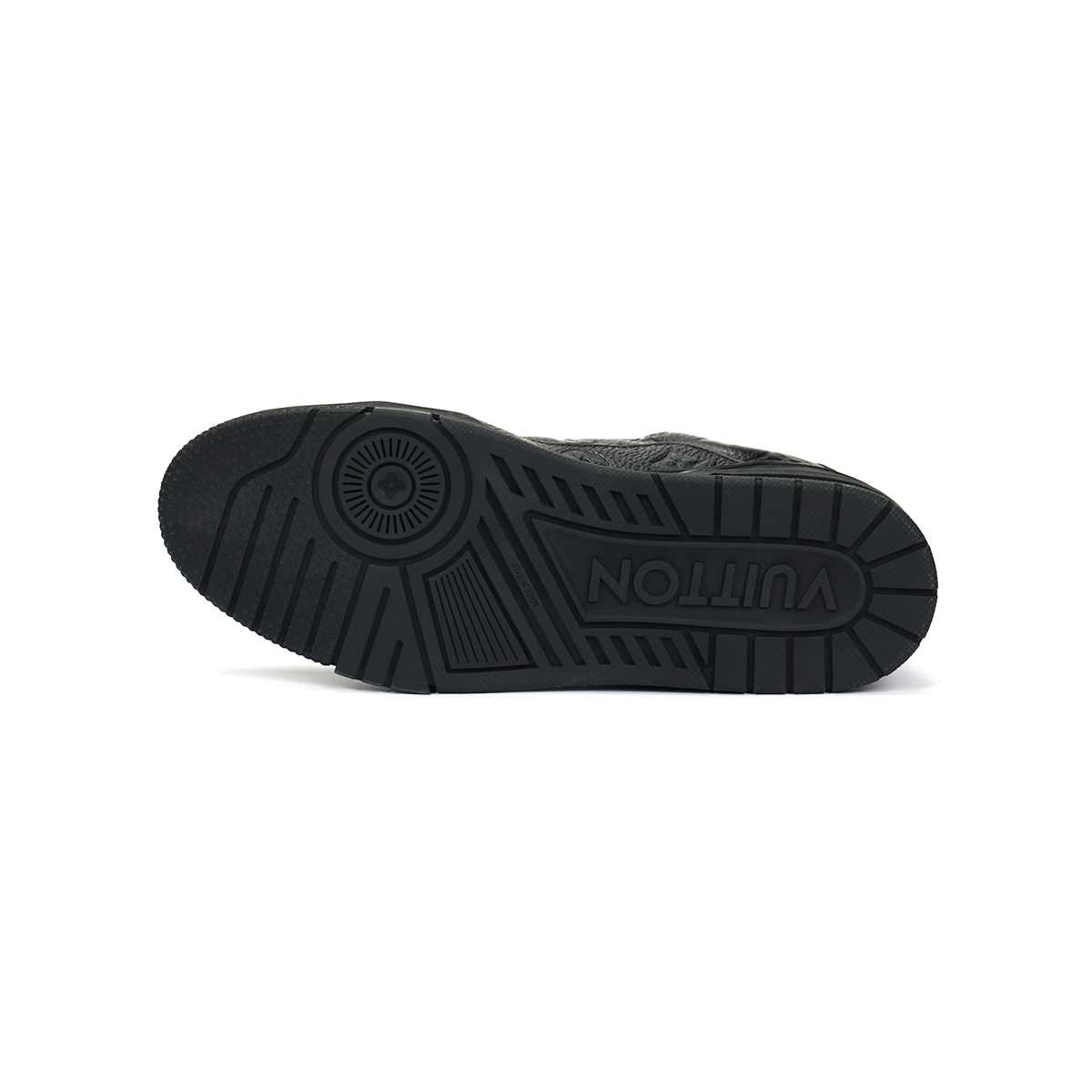 Louis Vuitton Trainer Grainy Calf Leather Lace-Up Low-Top Sneakers