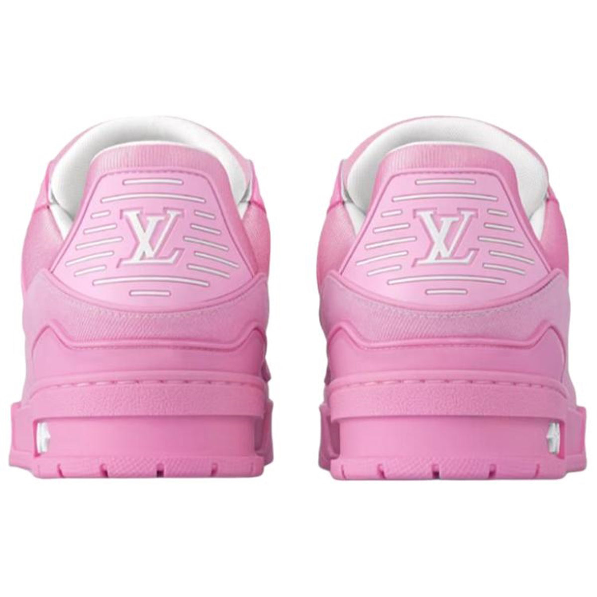 Louis Vuitton Trainer Denim Lace-Up Low-Top Sneakers in Pink – WoUnisex