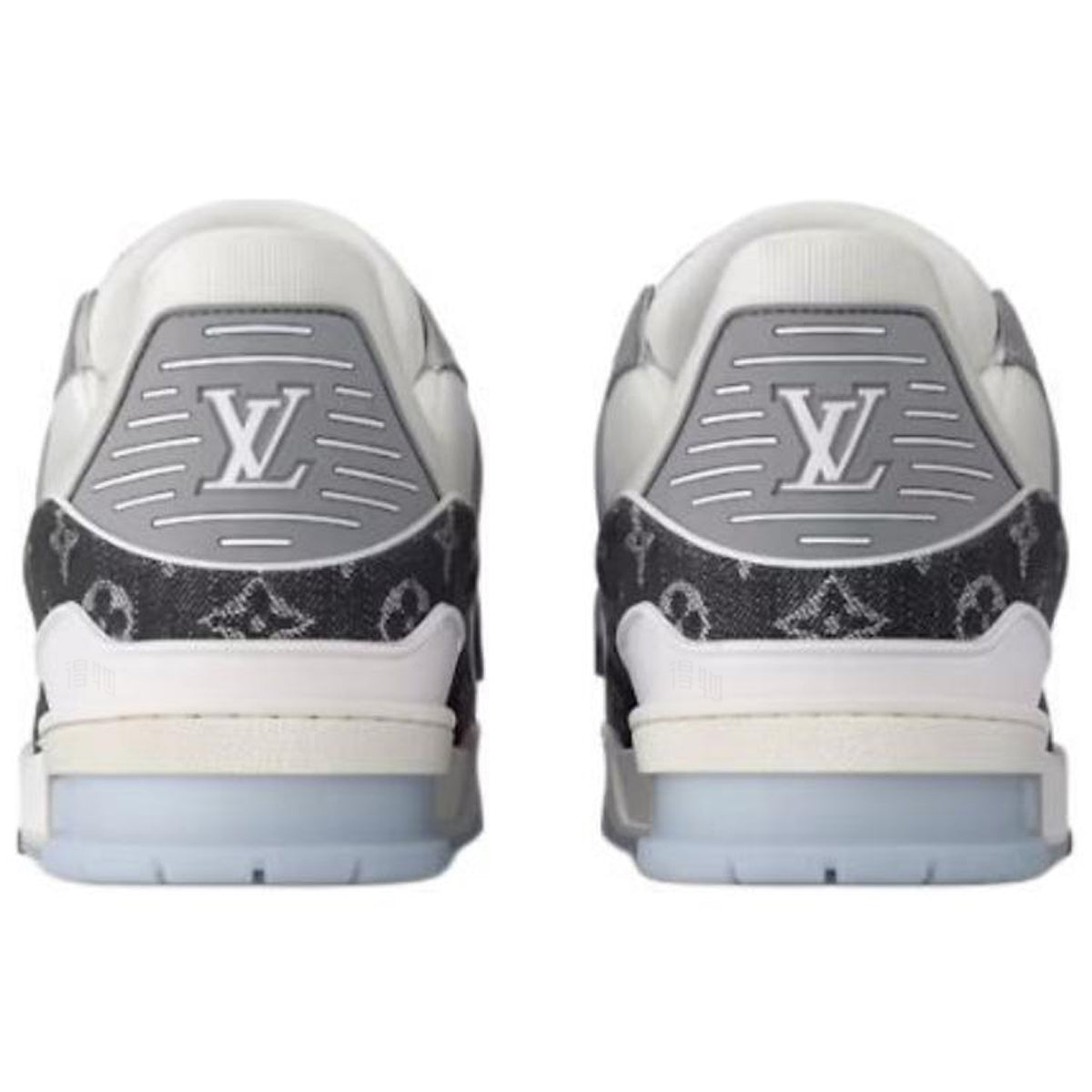 Louis Vuitton Trainer Calf Leather Lace-Up Low-Top Sneakers in Black & White – Unisex