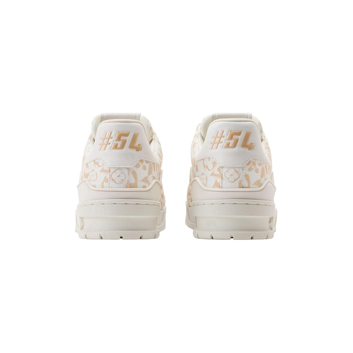 Louis Vuitton Trainer Grained Calf Leather Leopard Print Low-Top Sneakers in Light Beige – WoUnisex