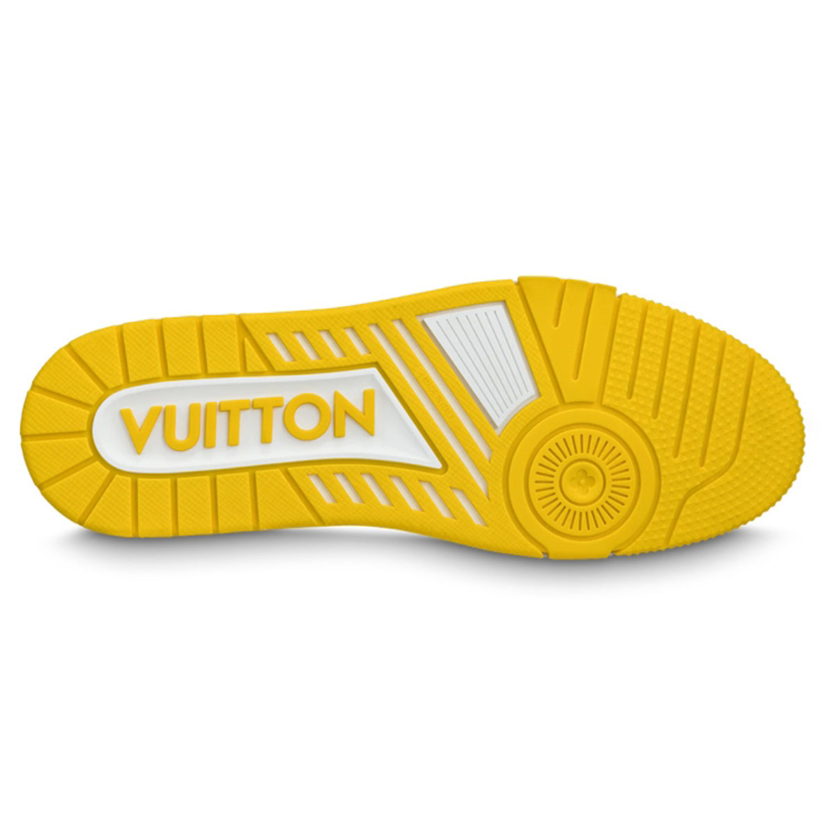 Louis Vuitton Trainer Lace-Up Low-Top Sneakers in White & Yellow – Unisex