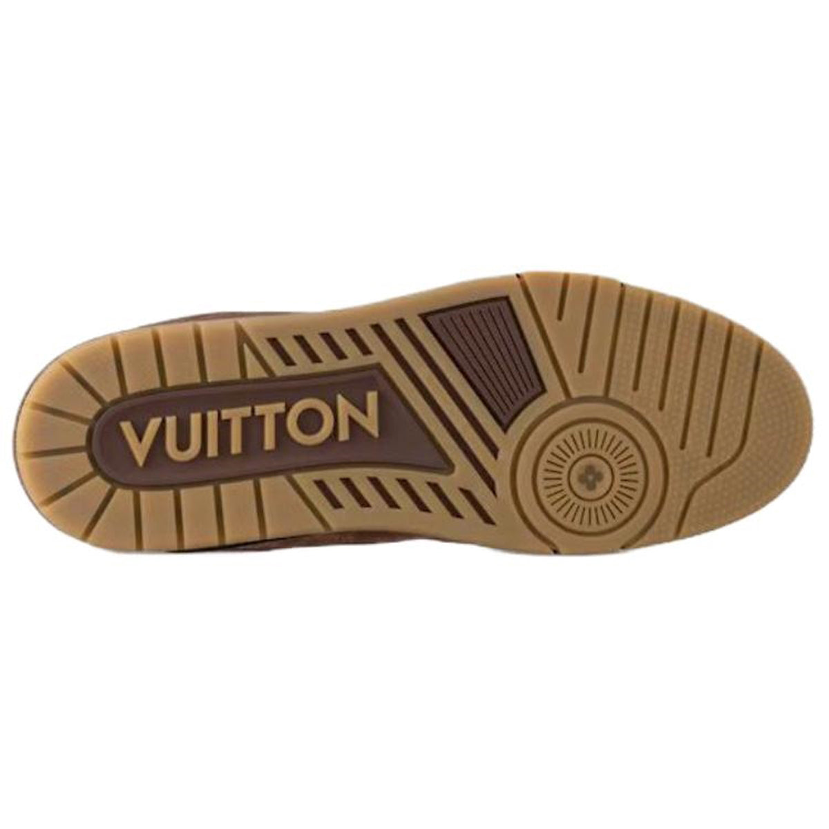Louis Vuitton Trainer Leather Lace-Up Low-Top Sneakers in Dark Brown – Unisex