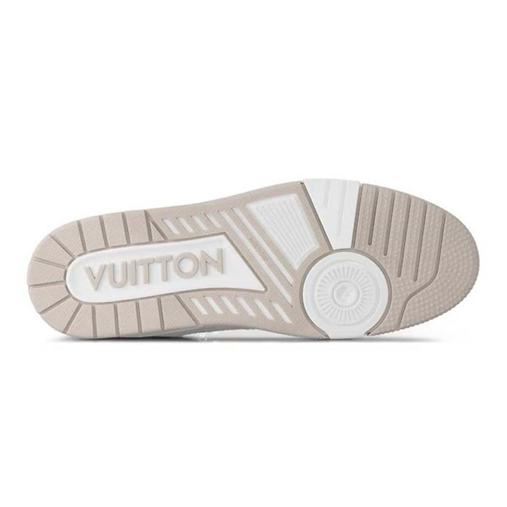 Louis Vuitton Trainer Lace-Up Low-Top Sneakers in Beige – Unisex