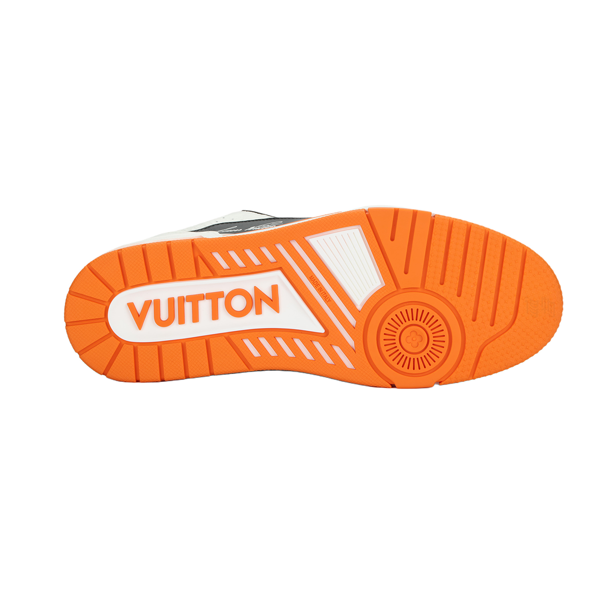 Louis Vuitton Trainer Leather Lace-Up Low-Top Sneakers in Orange – Unisex