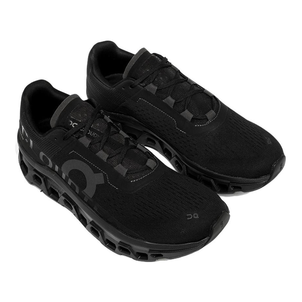 On Cloudmonster Running Shoes – Black | Eclipse