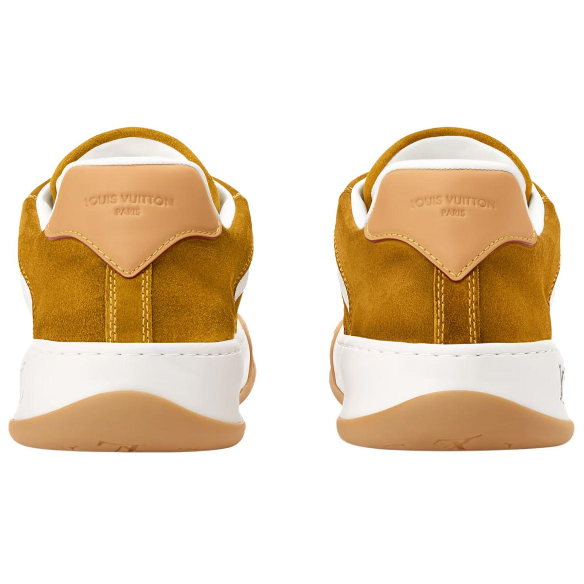 Louis Vuitton Tilted Suede Lace-Up Biscuit-Sole Low-Top Sneakers in Brown – Unisex