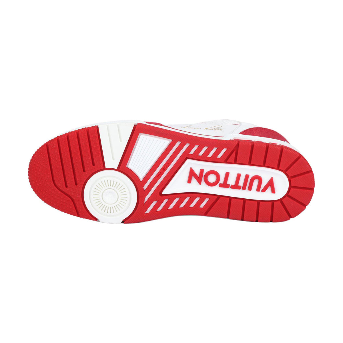 Louis Vuitton Trainer Low-Top Sneakers in White & Red – Unisex