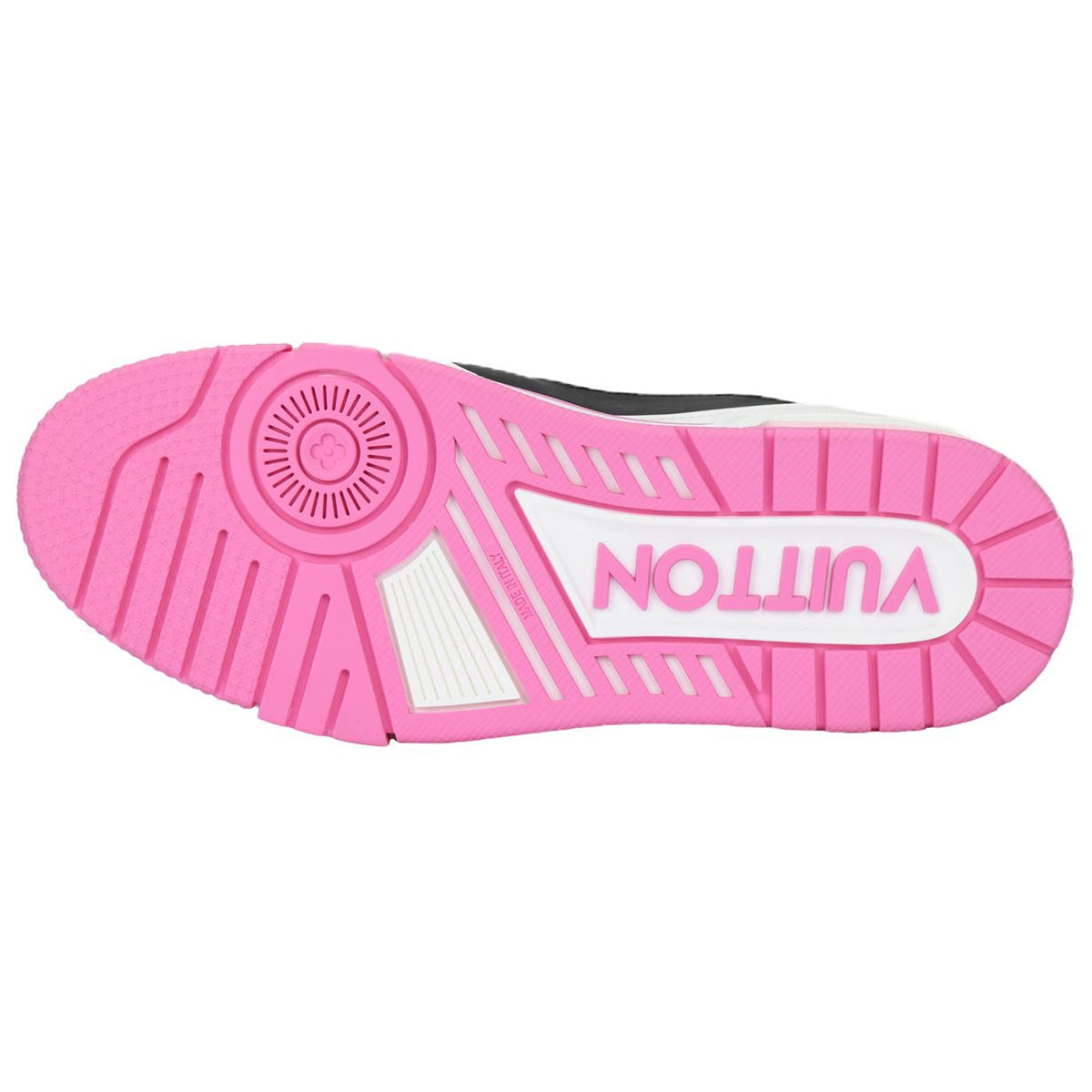 Louis Vuitton Trainer Calf Leather Lace-Up Low-Top Sneakers in Pink