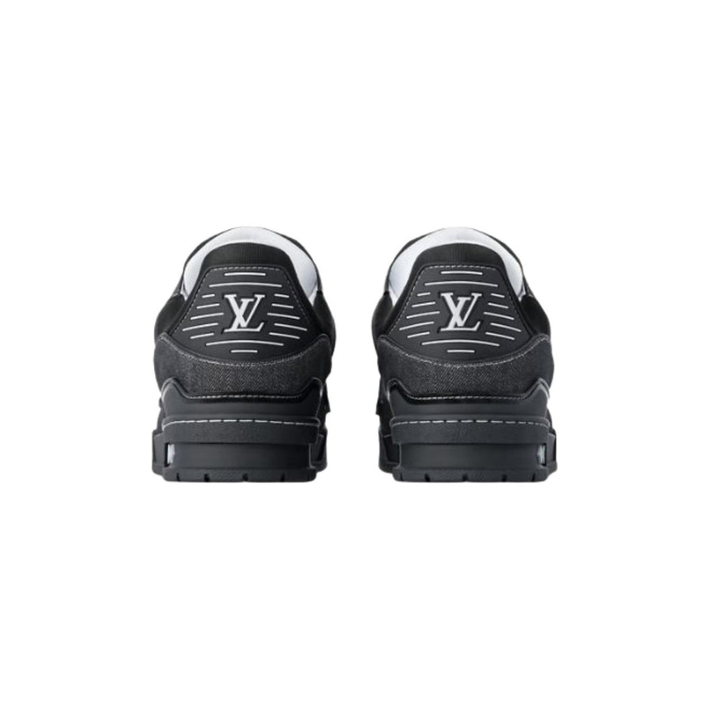 Louis Vuitton Trainer Denim Lace-Up Low-Top Sneakers in Black – Unisex