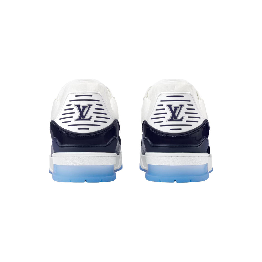 Louis Vuitton Trainer Grained Calf Leather Low-Top Sneakers in Ocean Blue – Unisex