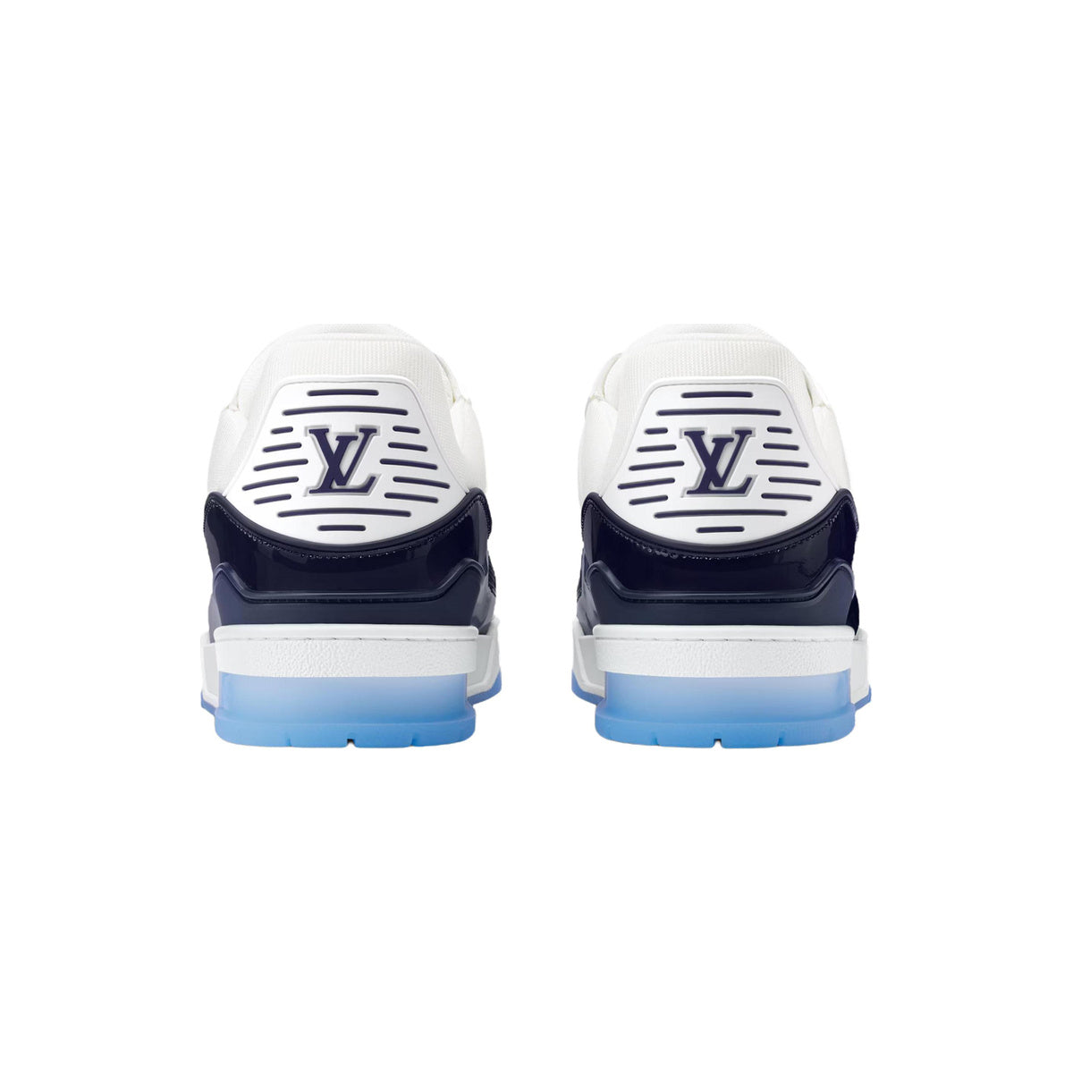Louis Vuitton Trainer Grained Calf Leather Low-Top Sneakers in Ocean Blue – Unisex