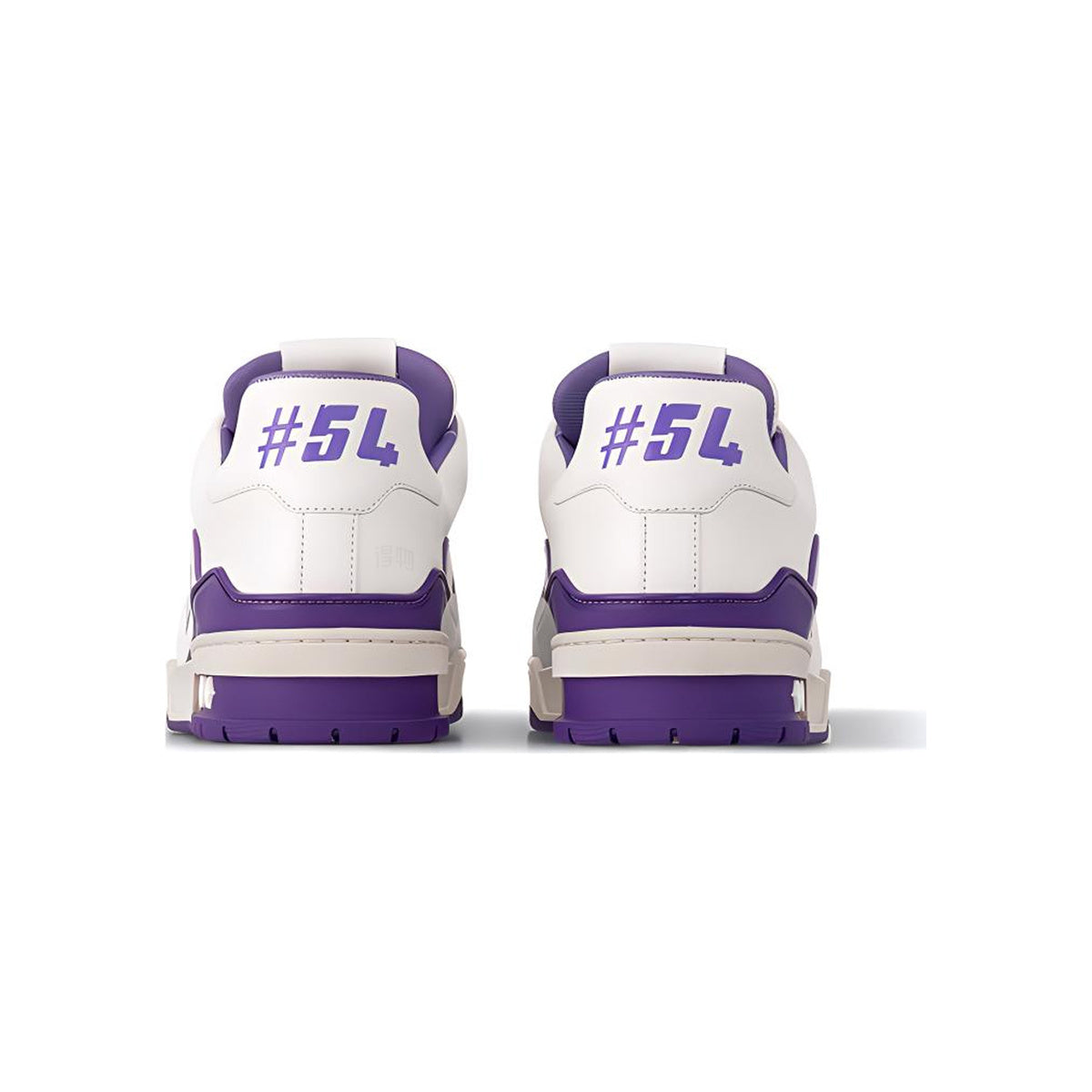 Louis Vuitton Trainer Leather Low-Top Sneakers in White & Purple – Unisex