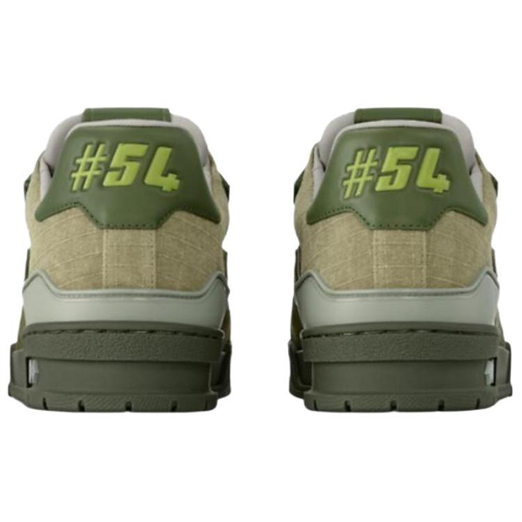 Louis Vuitton Trainer Lace-Up Low-Top Sneakers in Green – Unisex