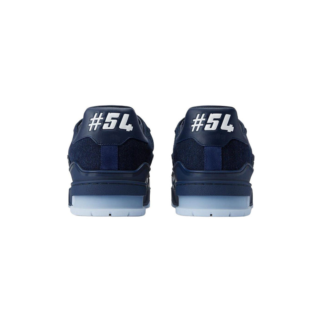 NIGO x Louis Vuitton Trainer FW25 Denim Low-Top Sneakers in Blue – Unisex
