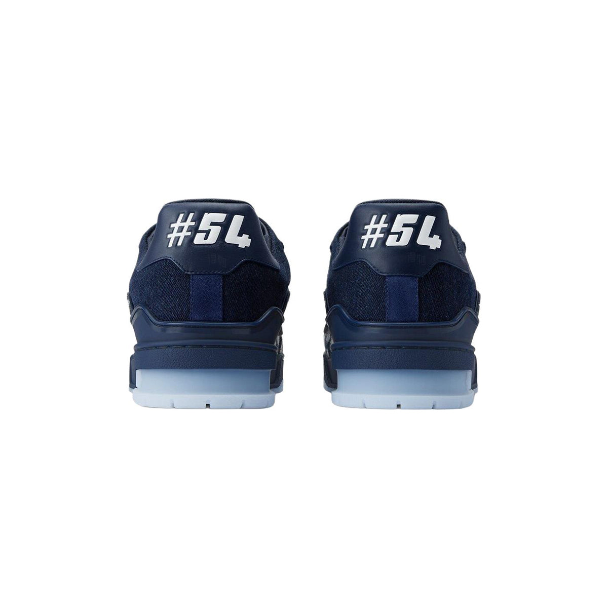 NIGO x Louis Vuitton Trainer FW25 Denim Low-Top Sneakers in Blue – Unisex