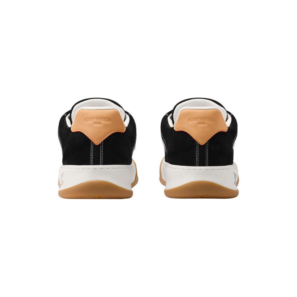 Louis Vuitton LV Tilted Low-Top Sneakers in Black Suede Calf Leather – Unisex