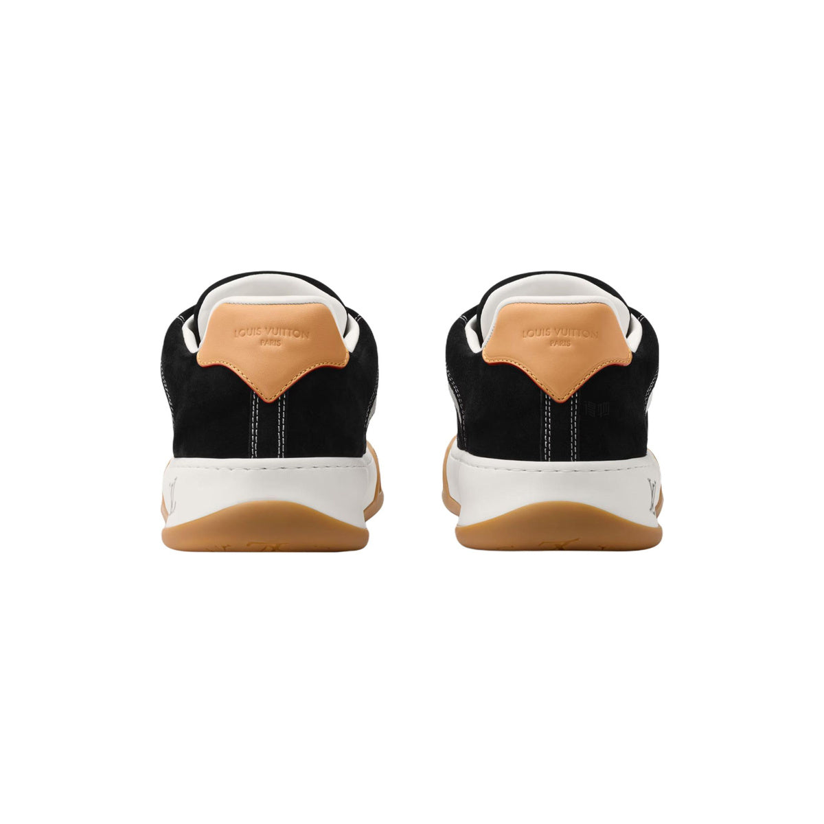 Louis Vuitton LV Tilted Low-Top Sneakers in Black Suede Calf Leather – Unisex