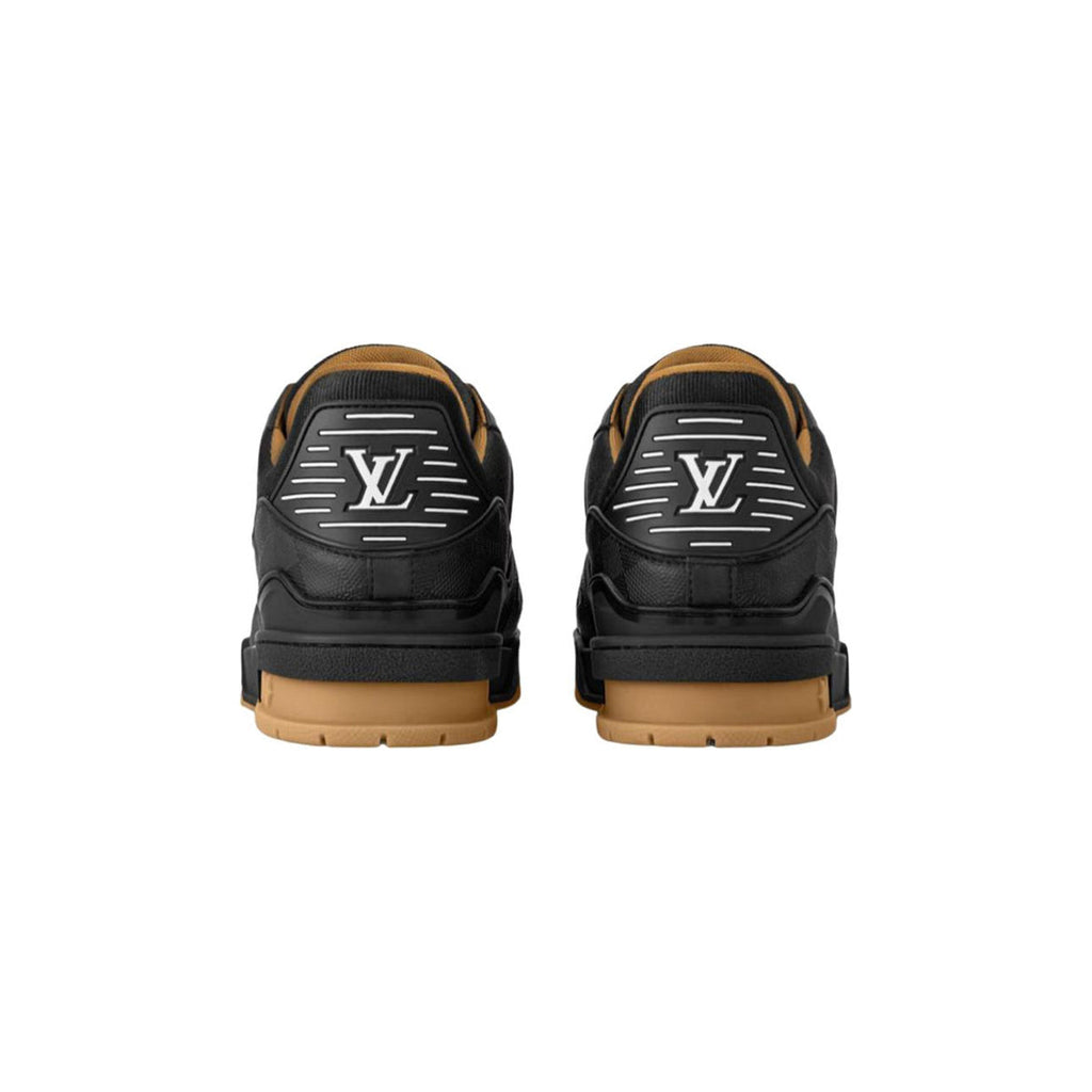 Louis Vuitton Trainer Calf Leather Lace-Up Low-Top Sneakers in Black – Unisex