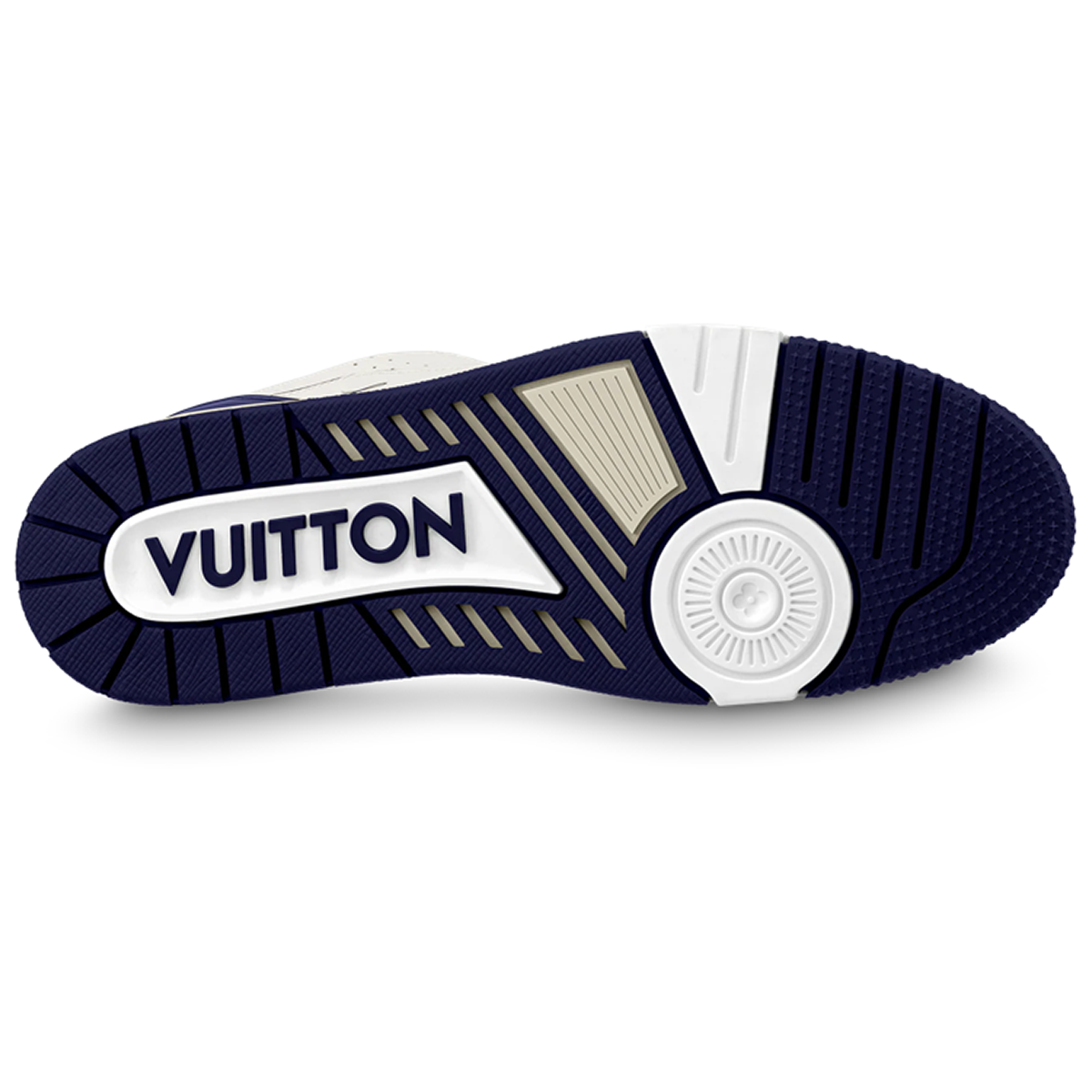 Louis Vuitton Trainer Lace-Up Low-Top Sneakers in White & Blue – Unisex