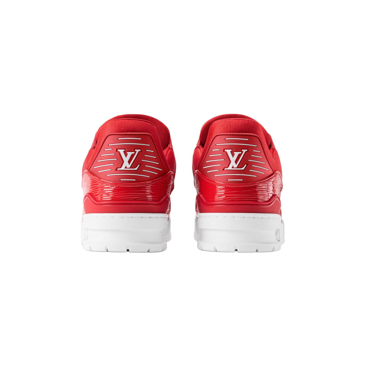 Louis Vuitton Trainer Patent Leather Low-Top Sneakers in Red – Unisex
